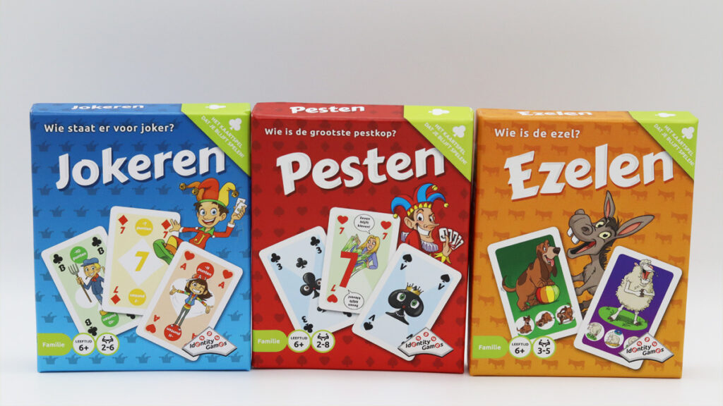 Kan niet lezen of schrijven kassa jam Kaartspellen: 3x populaire kaartspellen van Identity Games - Oudersenzo